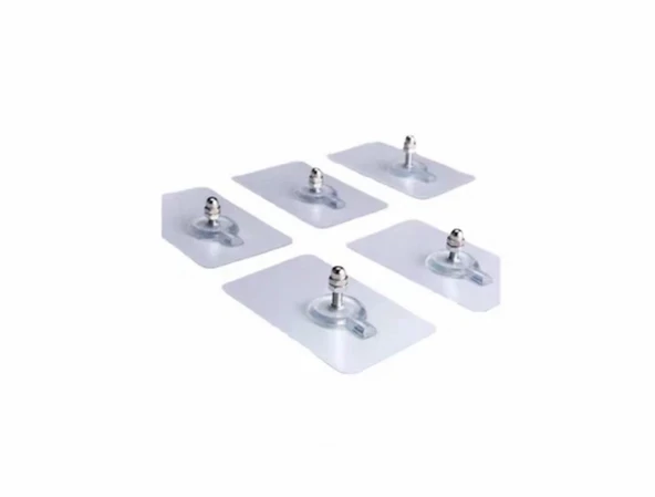 KENDİNDEN YAPIŞKANLI 5 ADET DUVAR KAPI KANCA VİDA ÇİVİ ASKI ÇERÇEVE MUTFAK BANYO - Resim 2