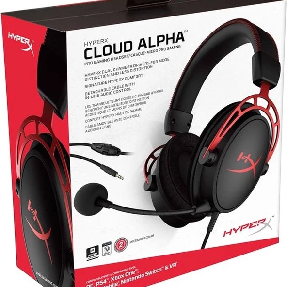 HyperX Cloud Alpha Kablolu Mikrofonlu Kulak Üstü Oyuncu Kulaklığı