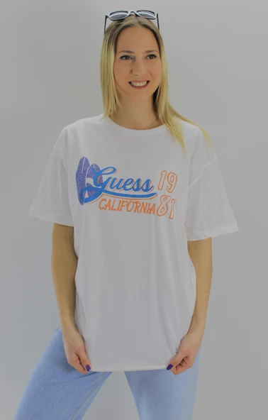 Baskılı Desenli Tişört Ekru - 1413.70 - Resim 2