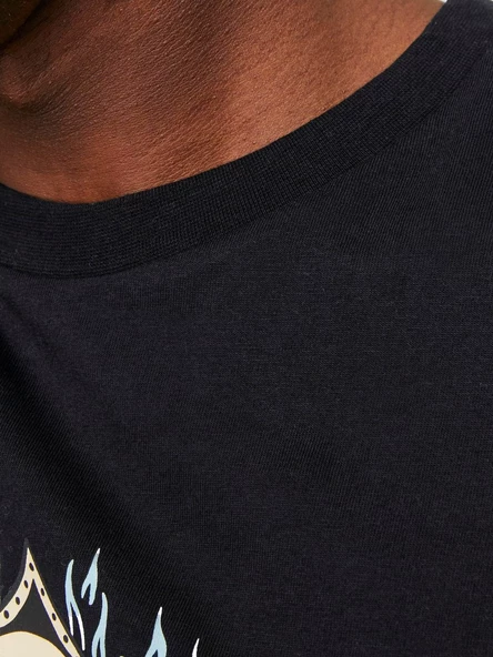 JACK JONES Erkek Baskılı Tişört 12249345 - Resim 6