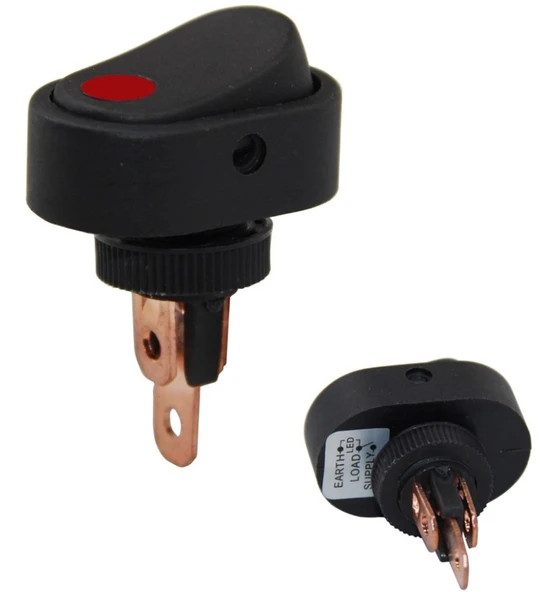Ayt IC-132A-2 Işıklı 12 Volt Dc 20 Amper On Off Anahtar Aç Kapa Düğme Buton 31 x 43 mm ASW-20D-2 ürün görseli