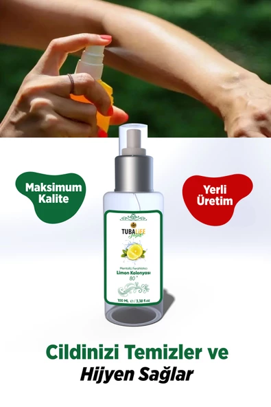 Tubalıfe Mentollü Ferahlatıcı Limon Kolonyası 100 ml - 3