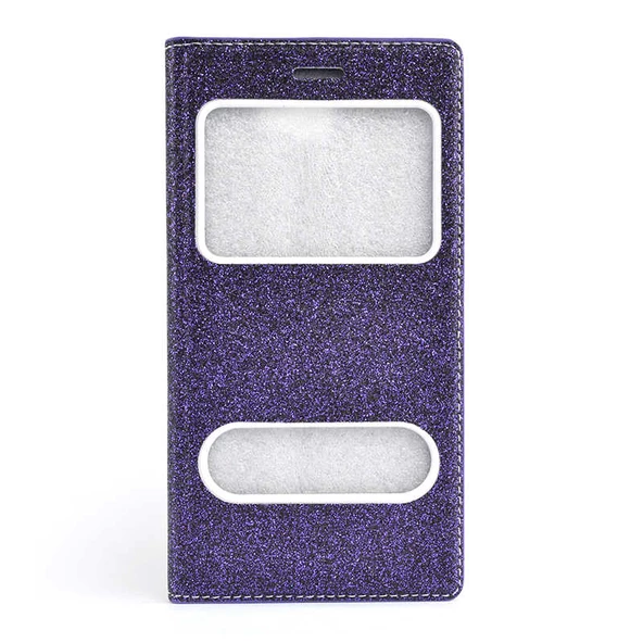 Galaxy A7 2016 Kılıf Simli Dolce Kapaklı Kılıf - Resim 11