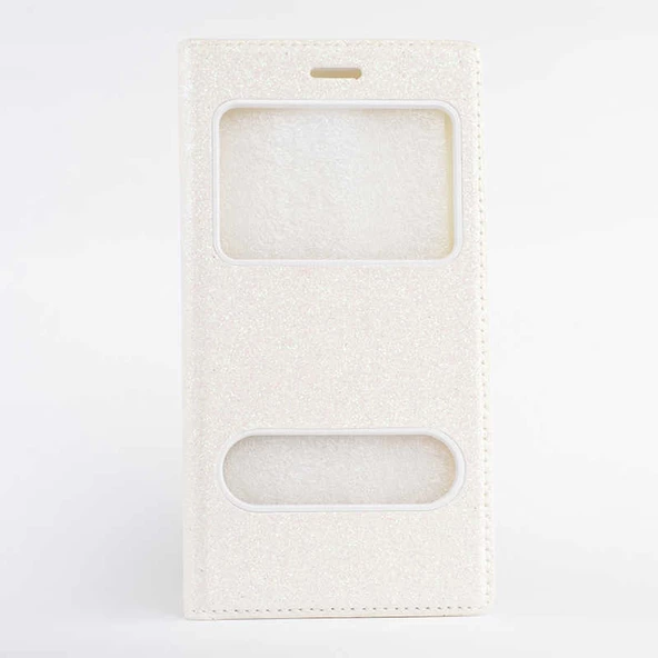 Galaxy A7 2016 Kılıf Simli Dolce Kapaklı Kılıf - Resim 8