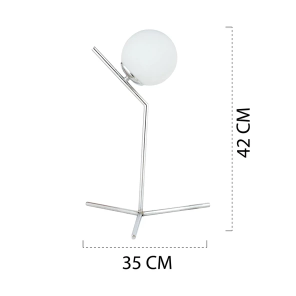 Apliqa SARA KROM KAPLAMA MASA LAMBASI - Resim 5