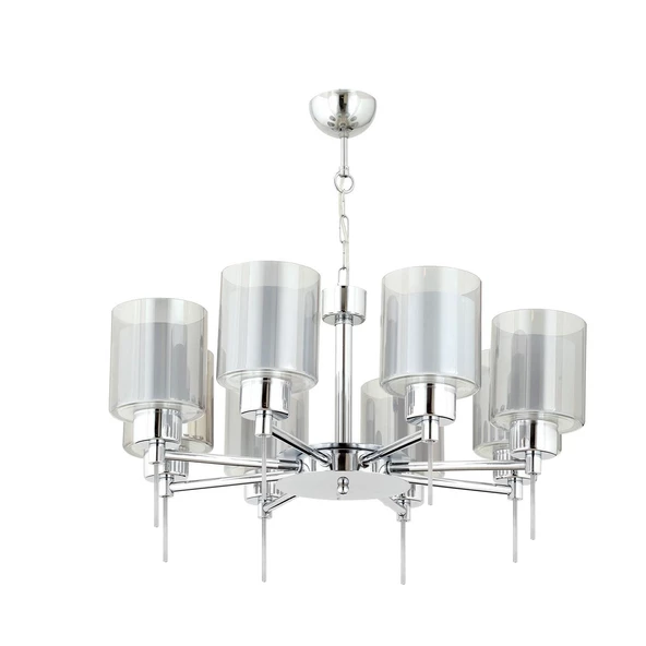 Apliqa Goldie 8 Li Krom Kaplama Modern Yatak Odası  Salon Avize - Resim 3