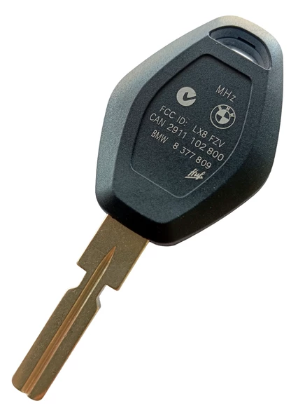 BMW E46 E60 E90 X3 X5 Uyumlu 3 Tuşlu Anahtar Kumanda Kabı Oto Anahtarlık HU58 Uçlu Logolu - 3