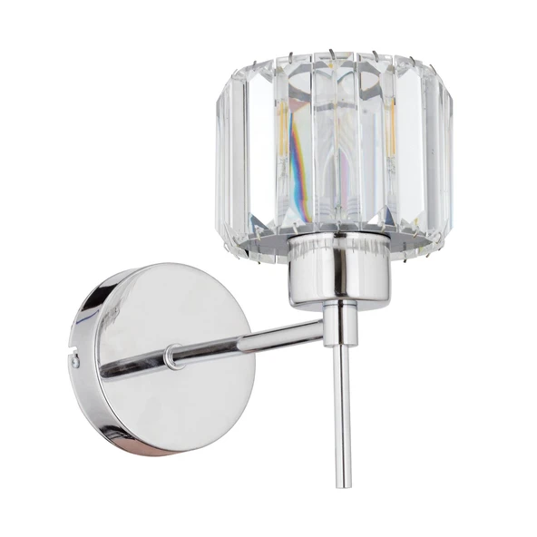 Sadem Krom Kristal Taşlı Duvar Lambası Yatak Odası-Yatak Başı-Salon için Aplik - Resim 4