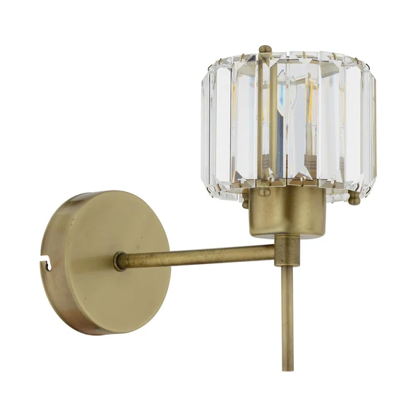 Sadem Eskitme Kristal Taşlı Duvar Lambası Yatak Odası-Yatak Başı-Salon için Aplik - Resim 3