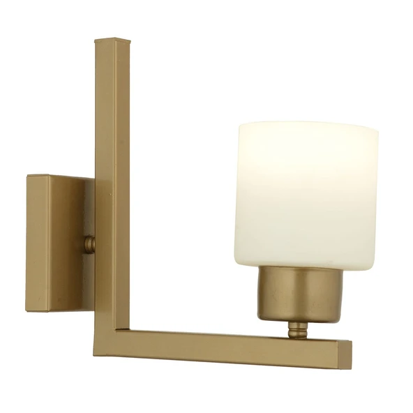 Torqu Eskitme Boyalı Beyaz Camlı Duvar Lambası Yatak Odası-Yatak Başı-Banyo İçin Modern Aplik - Resim 3