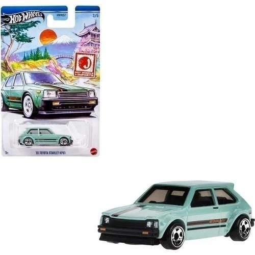 Hot Wheels J-Imports - '81 Toyota Starlet KP61 HWR57 - HRT02 ürün görseli 1