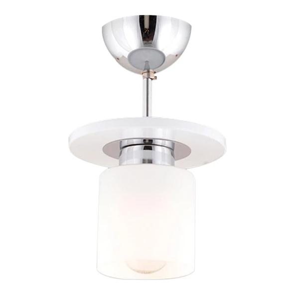 Atlas Tekli Beyaz Yuvarlak Modern Genç Odası Mutfak- Banyo Mutfak Salon Spot Avize - Resim 4