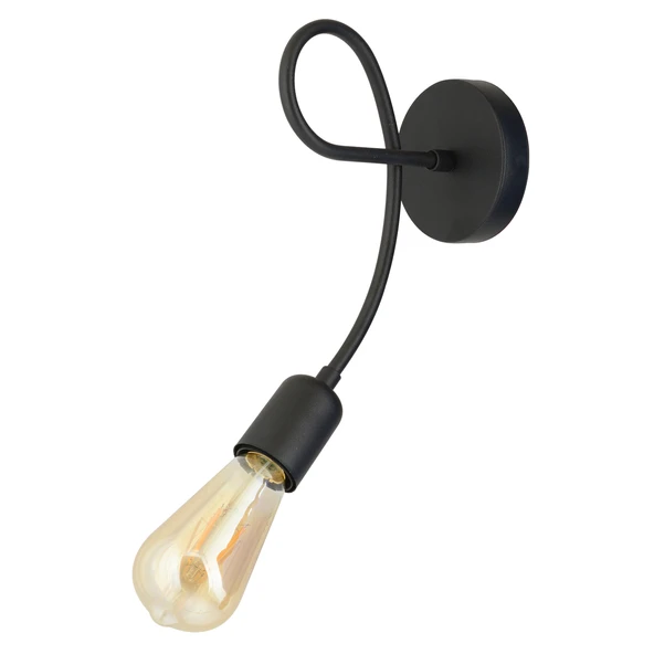 Alegra Siyah Yatak Odası-Yatak başı,Cafe,Restoran için Duvar Lambası Modern Retro Aplik - Resim 3