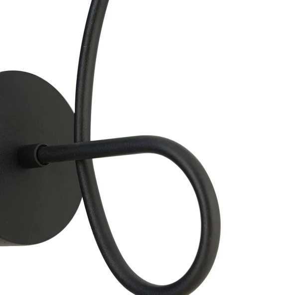 Alegra Siyah Yatak Odası-Yatak başı,Cafe,Restoran için Duvar Lambası Modern Retro Aplik - Resim 11