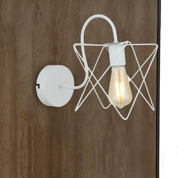 Mondi Beyaz Tekli Aplik Duvar Lambası ürün görseli 1