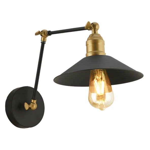 Peyma Siyah Yatak Odası-Yatak başı,Cafe,Restoran için Duvar Lambası Modern Retro Aplik - Resim 3