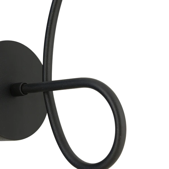 Alegra Siyah Yatak Odası-Yatak başı,Cafe,Restoran için Duvar Lambası Modern Retro Aplik - Resim 5