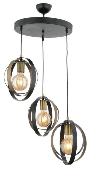 Avanos 3Lü Spor Modern Ofis Avizeleri Retro Sarkıt Mutfak Salon Sarkıt Avize ürün görseli 1