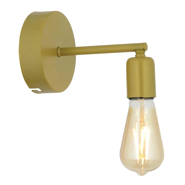 Binay Gold Boyalı Duvar Lambası Yatak Odası-Yatak Başı-Banyo Aplik - Resim 5