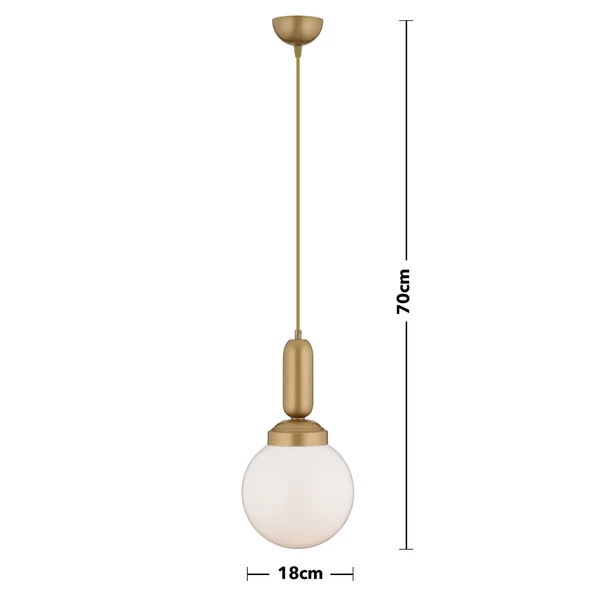 Apliqa Arlo Tekli Eskitme Camlı Modern Top Avize Sarkıt Mutfak Salon Sarkıt  Avize - 11