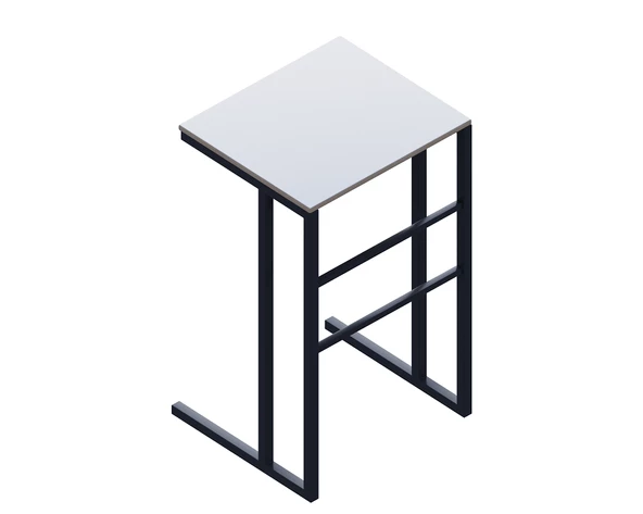 Eportatif Bilgisayar Sehpası Laptop Masası Notebook Standı Beyaz 1409 - 4