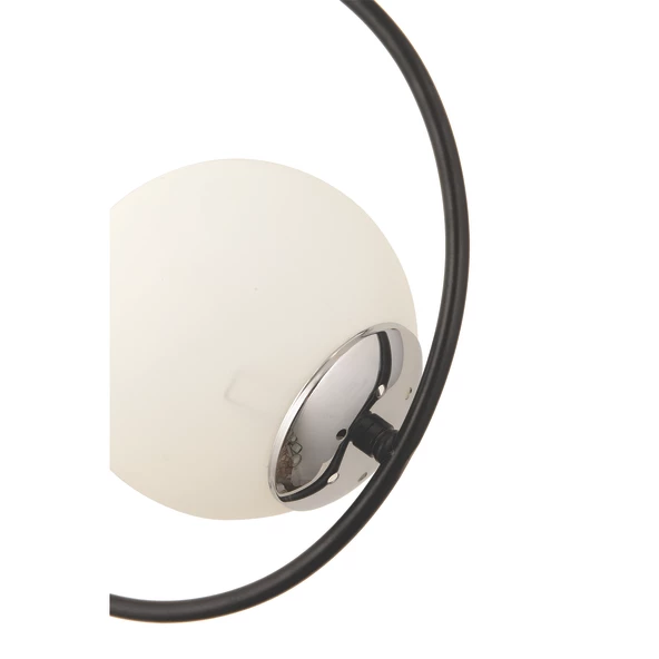 Apliqa Eric Tekli Krom Beyaz Camlı Modern Sarkıt Mutfak Salon Sarkıt Avize - Resim 7