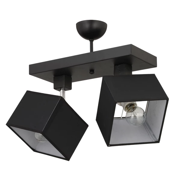 Apliqa Grande 2Li Siyah Modern Koridor Mutfak Salon Plafonyer Avize - Resim 2