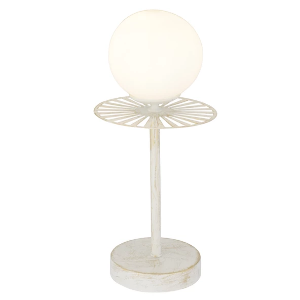 Apliqa Rakes Beyaz Silme Abajur Salon-Yatak Odası Modern Tasarım Masa Lambası - Resim 2