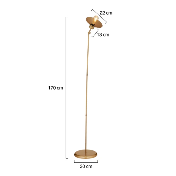 Viola Eskitme Dekoratif Tasarım Retro Modern Metal Lambader - Resim 4