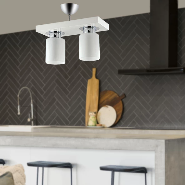 Apliqa Kiaria İkili Modern Plafonyer Genç Odası MutfakYatak Odası Avize - Resim 3