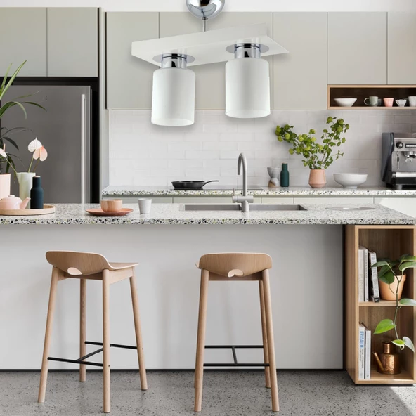 Apliqa Kiaria İkili Modern Plafonyer Genç Odası MutfakYatak Odası Avize - Resim 10