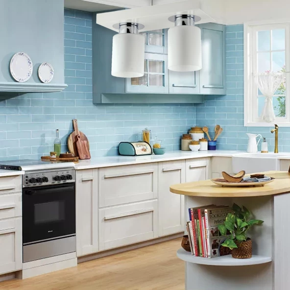 Apliqa Kiaria İkili Modern Plafonyer Genç Odası MutfakYatak Odası Avize - Resim 4