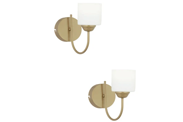 Esila Eskitme Boyalı 2'li Aplik Seti Yatak Odası-Yatak başı,Cafe,Restoran için Duvar Lambası ürün görseli 1