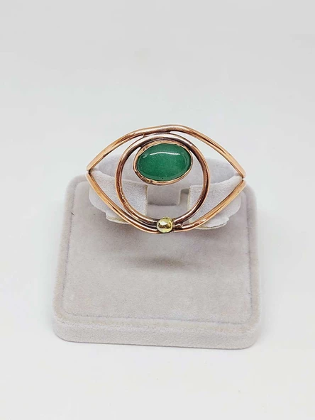 Aventurin Taşı Motifli Bakır Bileklik (52530) - Resim 2