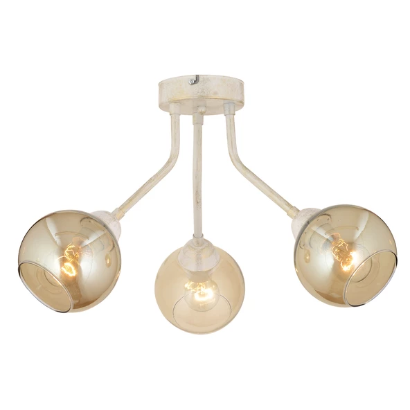 Apliqa David 3Lü Beyaz Silme Bal Camlı Modern Genç Odası MutfakSalon Avize - Resim 4