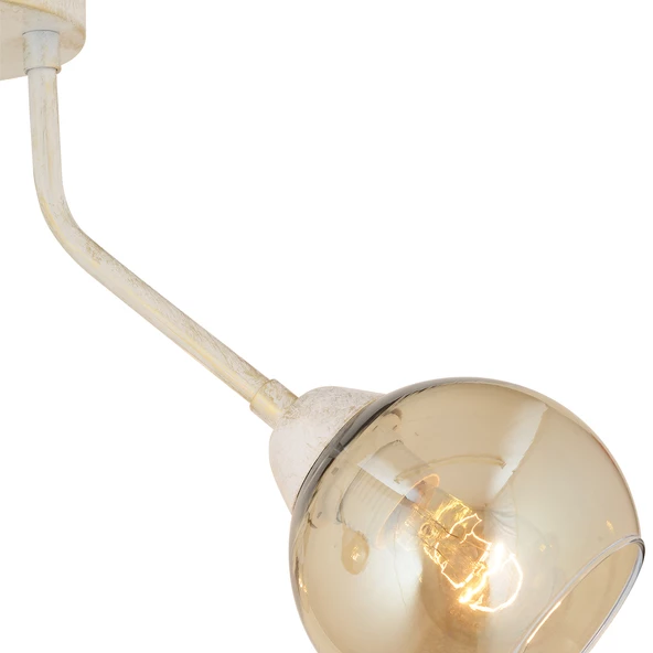 Apliqa David 3Lü Beyaz Silme Bal Camlı Modern Genç Odası MutfakSalon Avize - Resim 7