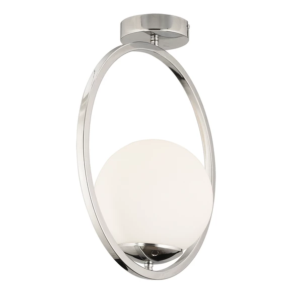 Apliqa Lifos Tekli Krom Kaplamalı Plafonyer Modern Mutfak Salon Avize - Resim 2