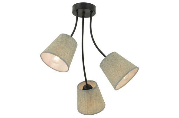 Apliqa Lara 3 Kollu Şapkalı Modern Retro Sarkıt Yatak Odası Salon Avize