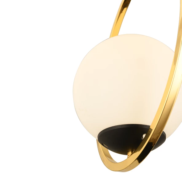 Apliqa Lifos Tekli Gold Kaplamalı Plafonyer Modern Mutfak Salon Avize - 3
