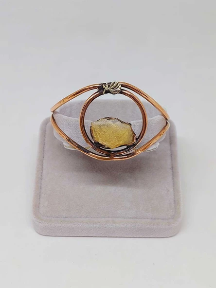 Sitrin Taşı Motifli Bakır Bileklik (52526) - Resim 2