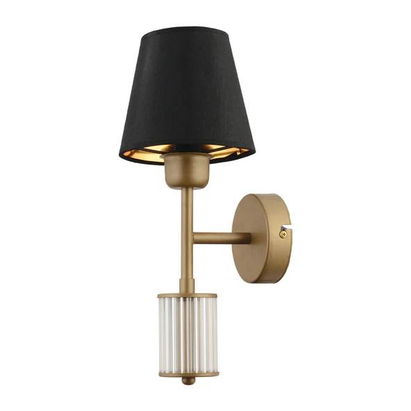 Ellery Eskitme Siyah Şapkalı Modern Aplik - Resim 2