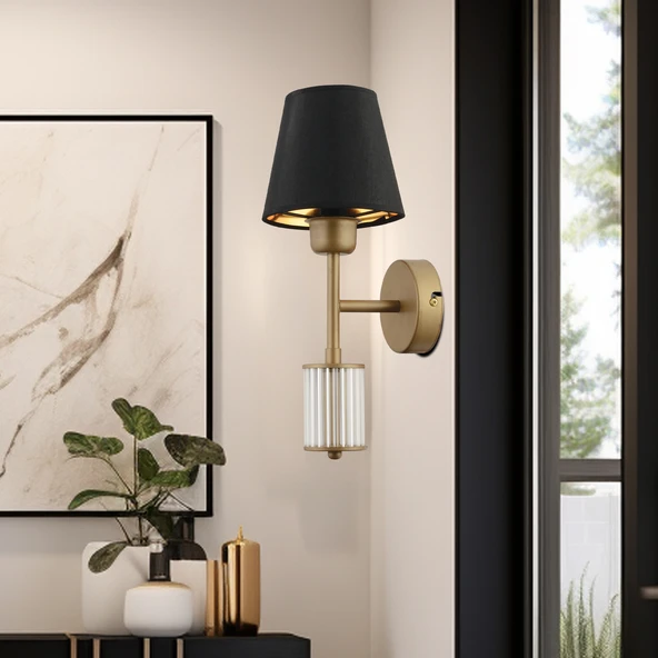 Ellery Eskitme Siyah Şapkalı Modern Aplik ürün görseli 1