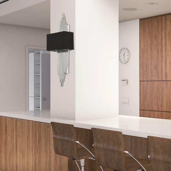 Cannes Krom Kaplamalı Modern Duvar Lambası Yatak Odası-Yatak Başı Tasarım Aplik ürün görseli 1