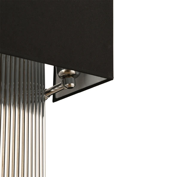 Cannes Krom Kaplamalı Modern Duvar Lambası Yatak Odası-Yatak Başı Tasarım Aplik - Resim 3