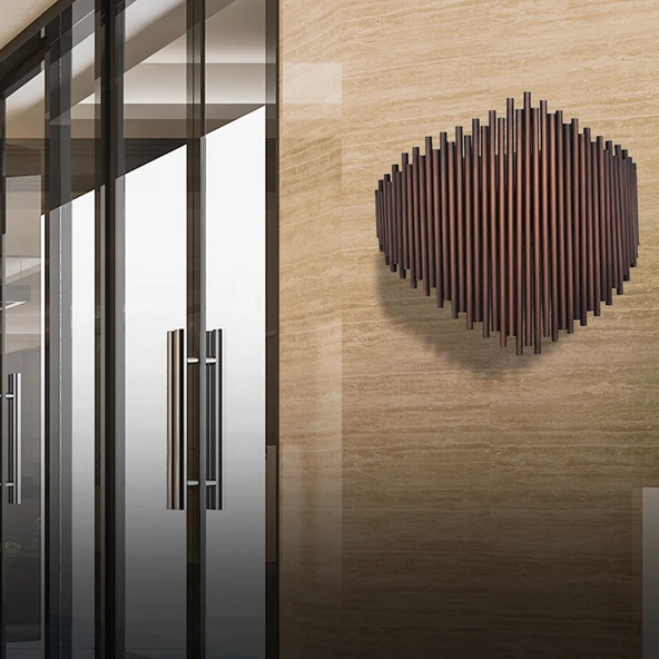 Leyal Oval Bakır Salon-Yatak başı,Cafe,Restoran için Duvar Lambası Modern Aplik ürün görseli 1