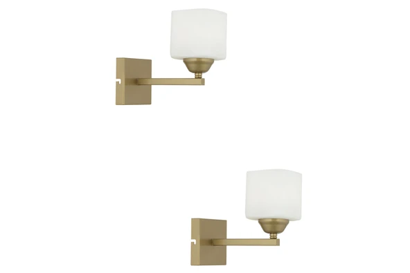 Minel Eskitme Boyalı 2'li Aplik Seti Yatak Odası-Yatak başı,Cafe,Restoran için Duvar Lambası ürün görseli 1