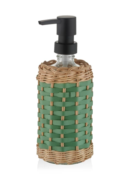 The Mia Rattan Sıvı Sabunluk Yeşil 483 ml