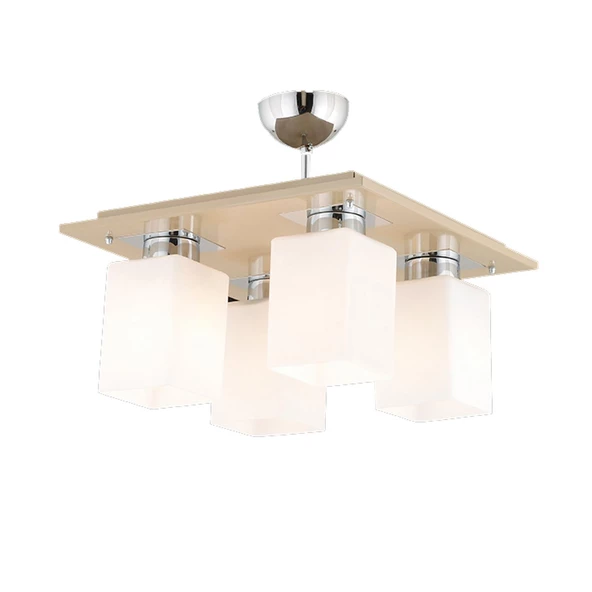 Apliqa Atlas 4 Lü Kahve Kare Modern Genç Odası Mutfak- Banyo Mutfak Salon Spot Avize - 3