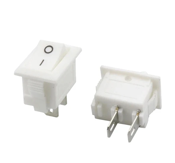 Ayt IC-120B Mini Işıksız On Off 2 Pin Anahtar Beyaz Aç Kapa Buton Düğme 2.5x1.7 Mm