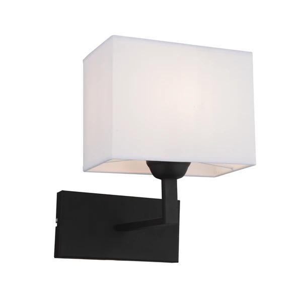 Rylee Tekli Beyaz Şapkalı Siyah Duvar Lambası Yatak Odası-yatak Başı-banyo Için Modern Aplik - Resim 3